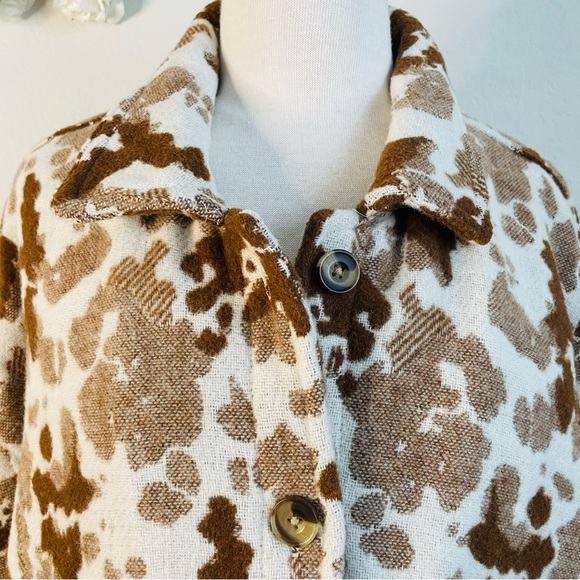 Sonoma Animal Print Collared Wool Jacket - Picture 5 of 10
